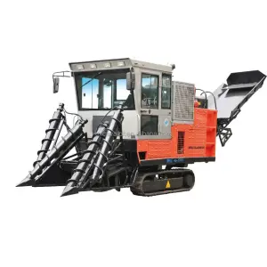 Sugarcane Harvester with Rubber Track