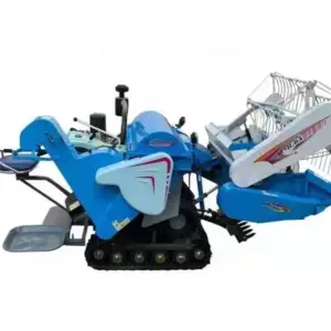 Small Self-propelled Automatic Multifunctional Farm Use Harvesters Rubber Track Wheat Rice Combine Harvester for Rice and Wheat