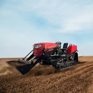 Multifunctional Agricultural Small Diesel Four-Wheel Drive Riding Tractor Rotary Tiller With CE