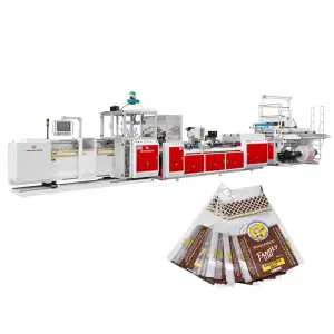 CP-800BFS Condition Fully Automatic PE OPP Plastic Courier Bag Making Machine Automatic Wicket Collect System Core Motor