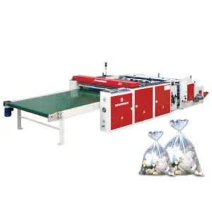 CP-1200FB 2 Line Plastic Heavy Duty Thickness Strong Jumbo Garbage Bag Making Machine Bottom Sealing Fly Knife Bag Machine