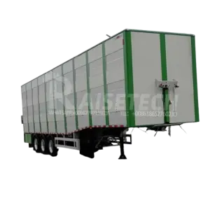 Agricultural Poultry and Bulk Feed Transport Semi-trailer Electric Auger Livestock and Poultry Transport Semi-trailer