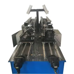 Two in One Fast Speed Light Gauge Roll Forming Machine Omega Profile Double Row Light Steel Keel Rolling Machine for Build Use