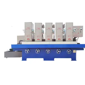 5-Head Wet Belt Sander for Knives, Scissors & Metal Products - Flat Grinding/Sanding, 6-8X Faster Than Manual