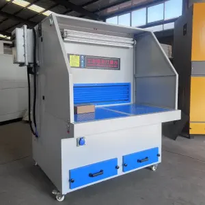 Industrial Polishing Table, Mobile Grinding Table with Pulse Dust Collection System