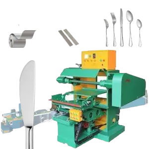 Flatware Rolling Machine Spoon and Fork Manufacture Machinery Metal Cutlery Making Machine Production Line Manufacturing Plant