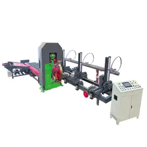High Efficient Wood Cutting Band Saw Machine Vertical Band Saw With Log Carriage Cutting Band Saw