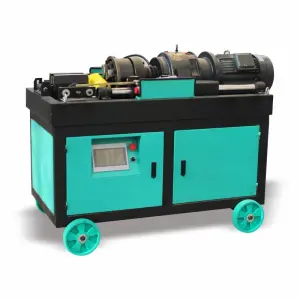 Automatic High-Speed 16mm Steel Bar Round Bar Screw Rib Peeling Parallel Metal Rebar Rod Threading Rolling Machine