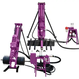 Portable Borehole Drilling Machine Rotary Blast Hole Pneumatic DTH Drilling Rig