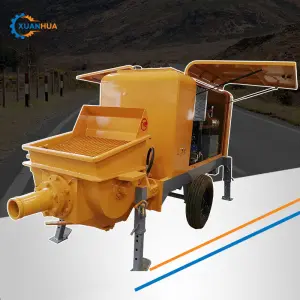 Small Portable Electric Auto Screed Concrete Conveying Delivery Pump Machine for