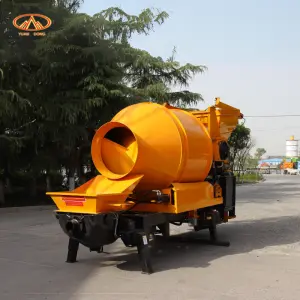 Concrete Mixer Pump With Diesel Engine or Electric Motor Free 100m Long Delivery Pipe