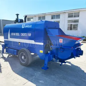 400m Vertical Delivery Distance Diesel Engine Concrete Trailer Pump 60m3/H
