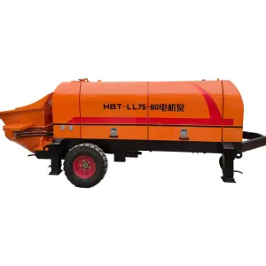 Concrete Delivery Pump Diesel Driven Energy-saving Design for Bridge Construction 40kW Engine Power