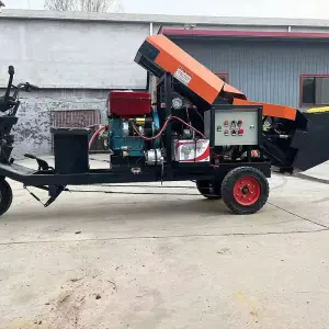 Small Concrete Delivery Pump Electric Trailer Column Wet Cement Spray Machine Engine Motor Core Components