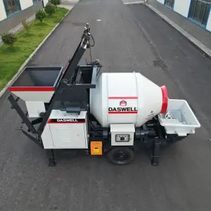 Daswell Fast Delivery DMP50 Diesel Engine Concrete Mixer Pump Machine for Concrete Construction