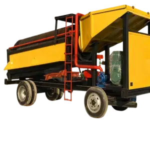 Diesel Powered Rotary Gold Mineral Separator 50-100 Tons Per Hour Capacity with Pump and Motor Core Components