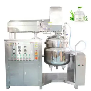 Industrial Face Cream Body Lotion Cosmetic Skin Care Gel Wax Paste Ointment Making Vacuum Homogenizer Emulsifier Mixing Machine