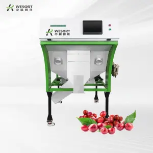 Optical Sorter Machine Color Sorter for Caturra Coffee Beans Green Coffee Cherries Shape Sorter for Small Batch