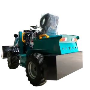 1 Ton Mini Shovel Loader Small Compact Multifunctional Articulated Electric Wheel Loader Mini