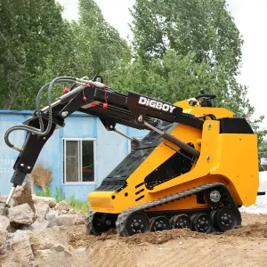 EPA 25hp Earth-moving Machinery Mini Skid Steer Front Loader with Hydraulic Rock Breaker Hammer