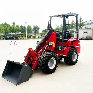 H-180 Front Loader with 4WD Mini Wheel Loader Earthmoving Machine