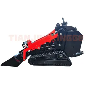 Small Wheel Skid Steer Loader Multi-functional Construction Machine for Multiple Attachments Digging Cleaning Snow Removal