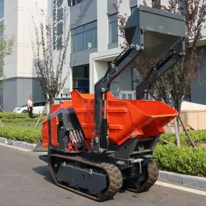 Small Mini Mini Track Crawler Dumper Mini Transporter Dumper Mini Skid Steer Loader for Construction