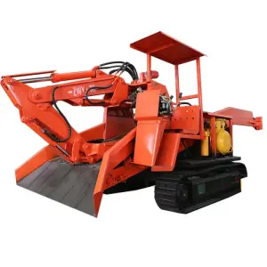 Wheel Mining Tunnel Mucking Loader Crawler Grilled Slag Machine Mini Mucking Machine for Underground Excavate Mucking Loader