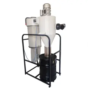 2.2kW Industrial Woodworking Cyclone Bag Dust Collector with High Efficiency Filter and 30gal Capacity