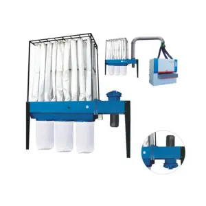 7.5kw 15kw Industrial Wood Powder Dust Collector Extractor Collecting Filter for Sander CNC Panel Saw Moulder Machine System CE