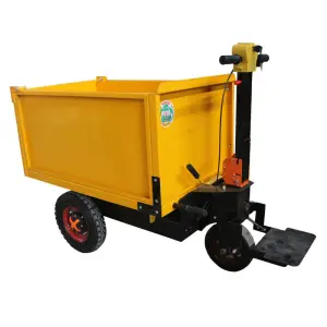 3 Wheel 600kg Capacity Hand Carts Wheeled Platform Tricycle Truck Electric Mini Dumper Trolley