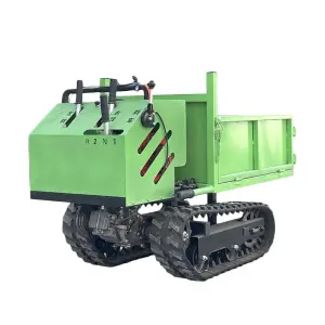 Mini Wheelbarrow 300kg Loading Capacity Customized Garden Crawler Dumper Mini Track Pump Motor Engine Power