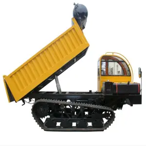 6ton Capacity Crawler Dumper Lifting Crane 400mm Rubber Track Diesel Engine Mini Tracked Crawler Dumper