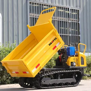 4x4 Mini Dumper 500kg Suitable for Garden Home Petrol Tracked Dumper Crawler Carrier Dumper