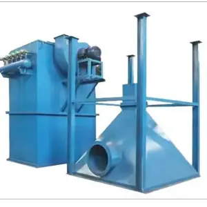 Industrial Dust Collector Automatic Reverse Air Cleaning Industrial Bag Filter System with PLC Control