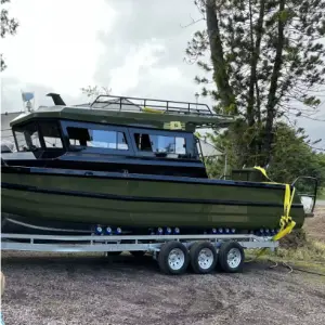 Design Water Floating House Boat Luxury Aluminum Pontoon Houseboat