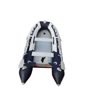 6-Person Aluminum Floor Inflatable Pontoon Tender Yacht 360cm Sport Fishing Boat with Optional OUTBOARD PVC CN;SHN