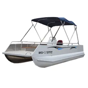 Race Party Floating Aluminum Fishing Boat Yacht Outboard Catamaran Family House Pontoon Boats
