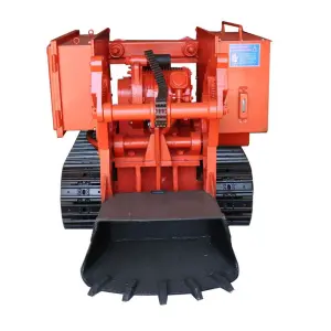Mini Mucking Loader Machine Used in Mining Tunnel Mucking Machine Rake Bucket Rock Loader Crawler Loader