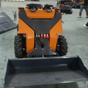 1ton 1000kg Skidsteer Stand on Attachments Mini Crawler Kubota Skid Steer Loader With Track
