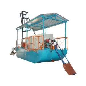 Sand Mining Portable Dredge Dam Cleaning Machine Sand Suction Pump Slurry Suction Barge