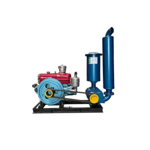 Diesel Engine Roots Blower, Three-lobe Roots Blower for Fish Pond Aquaculture