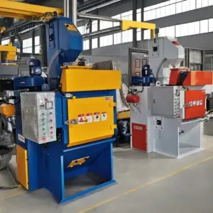 Q324 Steel Shot Blasting Machine - Rubber Belt Sandblasting Metal Surface Automatic Cleaning and Tumbling Shot Blasting