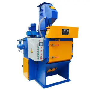 Tracked Drum Rubber Belt Sandblasting Metal Surface Automating Cleaning Tumbling Shot Blasting Machine Q324 Abrasive
