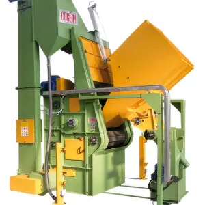 Automatic Crawler Rubber Rotation Type Tumbling Steel Belt Shot Blasting Machine
