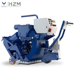 Portable Blast Floor Plate Surface Cleaning Airport Runways Rubber Remove Shot Blaster Machine