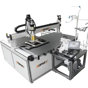 SM-21M  Automatic Mop Cloth Mouse Pad Dishcloth Industrial Overlock Sewing Machine