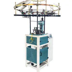 Rib Knit Polyester High Speed Computerized Rib Hat Circular Knitting Machine Textile Machinery