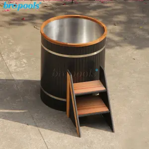 Smart Modern Design Outdoor Spa Tub PVC Ice Bath Barrel with Cold Plunge Filter Shower Modern Style