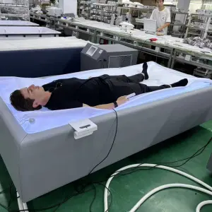 Grey Zerobody No Gravity Stress Reduce Body Relaxation Cryo Dry Cold Therapy Sleep Enhancement Floatation Floating Bed Device